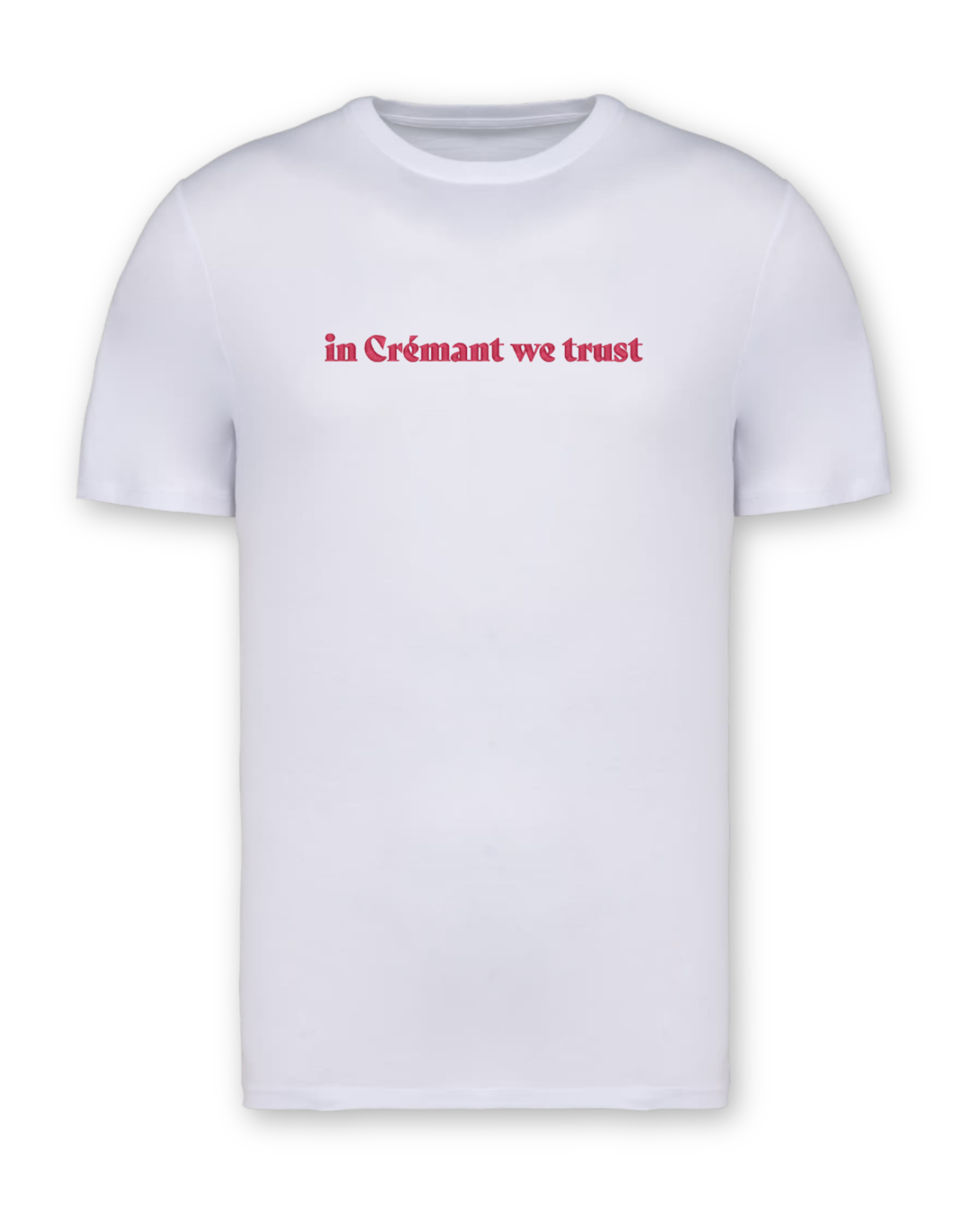 Shirt "in Crémant we trust" weiß