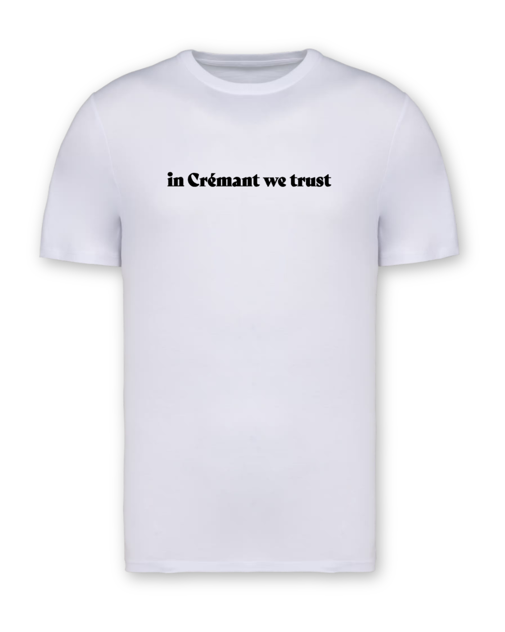 Shirt "in Crémant we trust" weiß