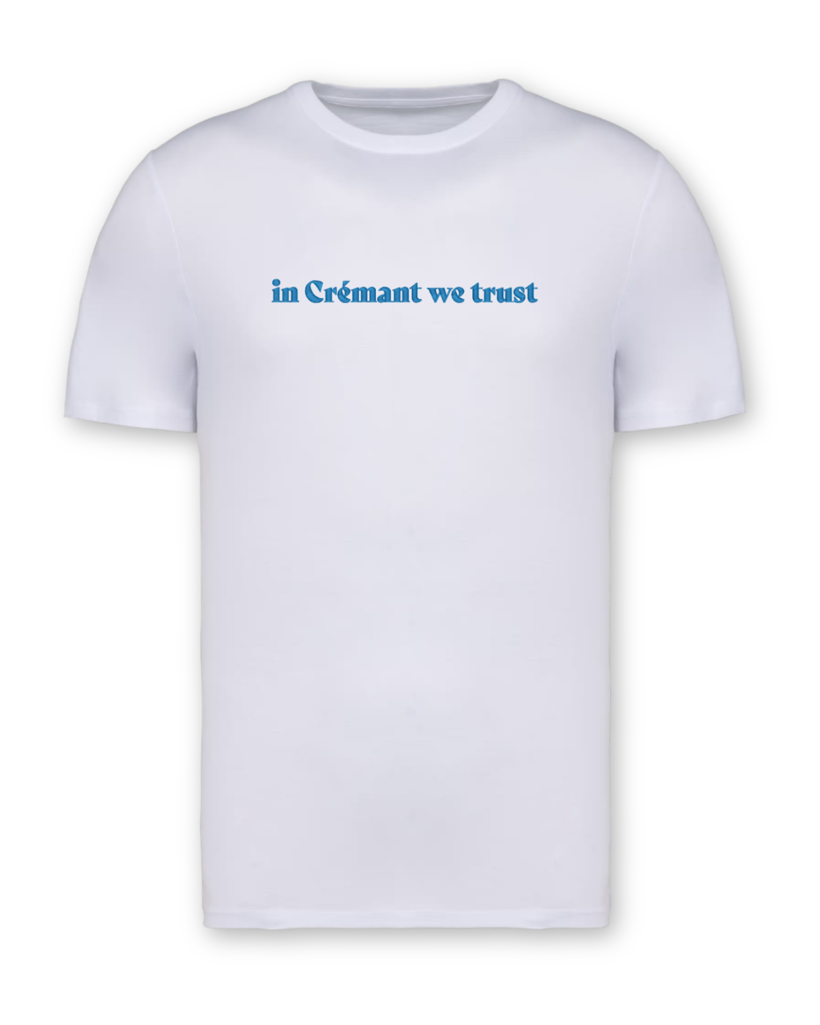 Shirt "in Crémant we trust" weiß