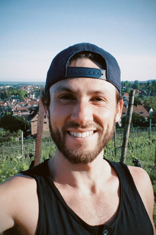 Selfie des Jungwinzers Adrien Stoeffler